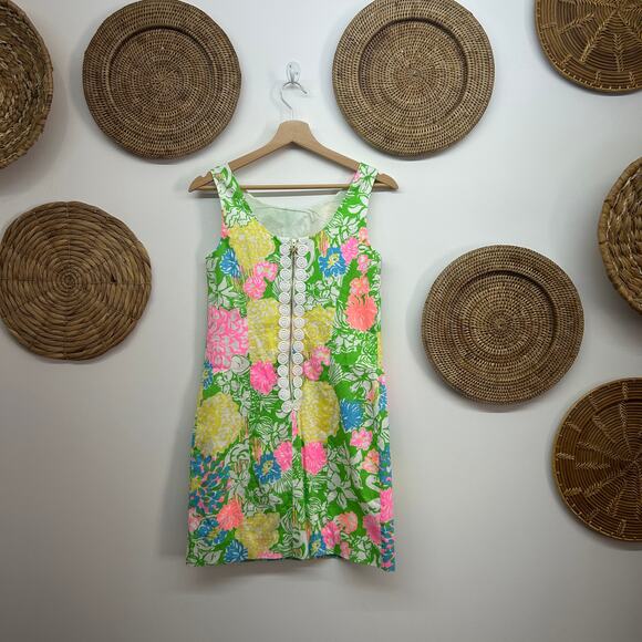 $178 Lilly Pulitzer Colorful Cathy Shift Mini Dress 00 Preppy Resortwear Beach - Picture 2 of 8